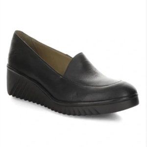 Fly London Luan 239fly Black Slip on Loafers, size 38 or 7.5